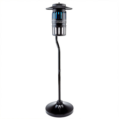 Dynatrap Smokeless Flying Insect Trap with Pole Stand and Water Tray, Black - VMInnovations