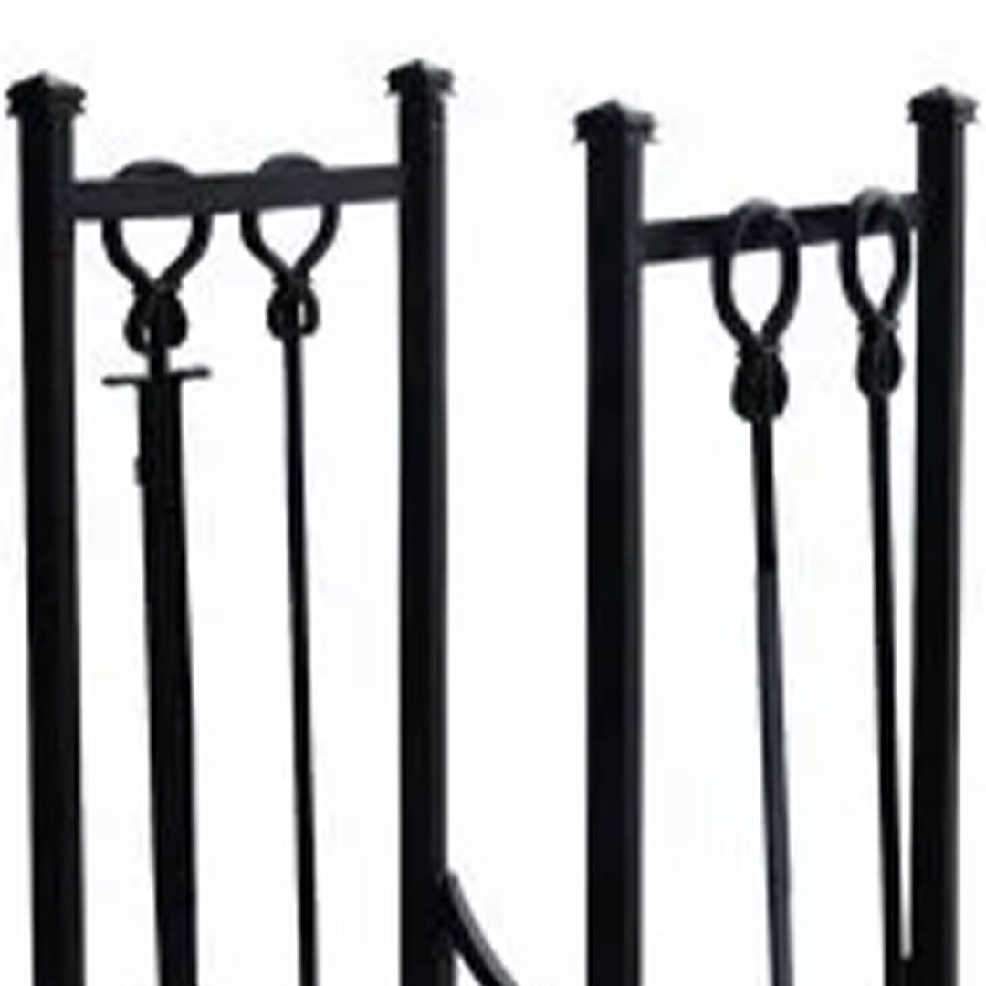 Panacea Firewood Rack w/Fireplace Brush, Tong, Shovel, Poker, & Shelf(Open Box)