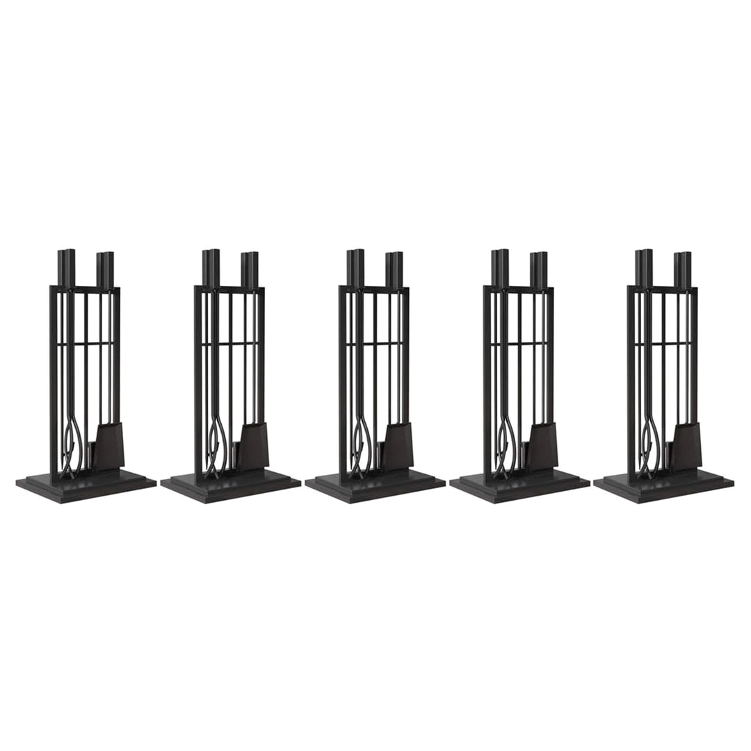 Panacea Hearth Fireplace Tool Set w/Brush, Shovel, Poker, Tong & Stand(Open Box) - VMInnovations