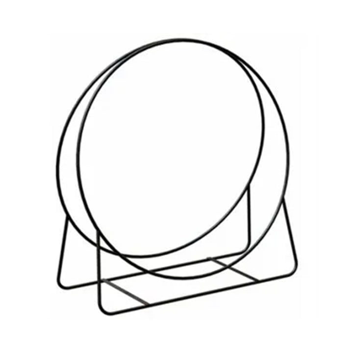 Panacea Open Hearth 20" Steel Log Hoop for Storing Firewood, Black (Open Box)