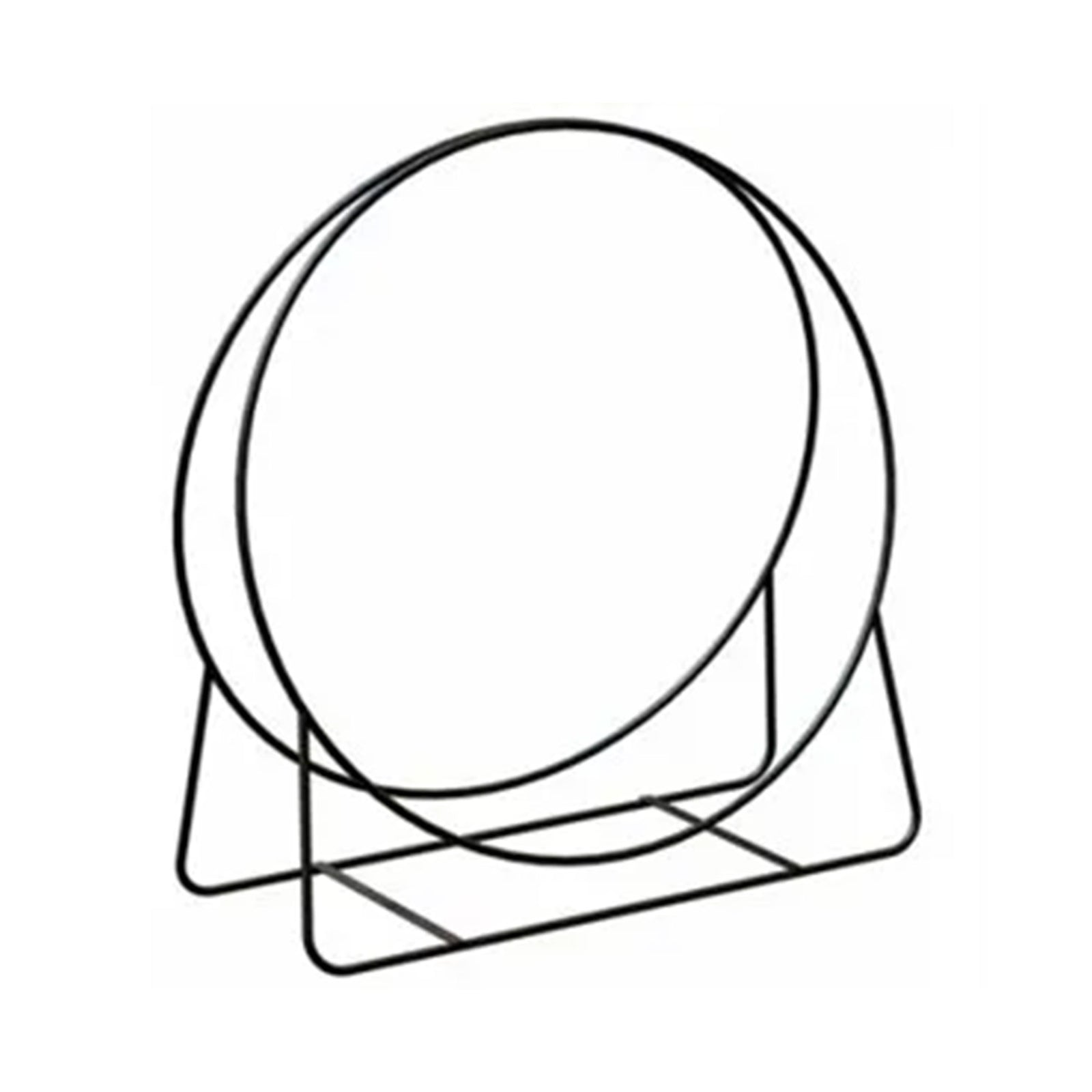 Panacea Open Hearth 20" Steel Log Hoop for Storing Firewood, Black (Open Box) - VMInnovations