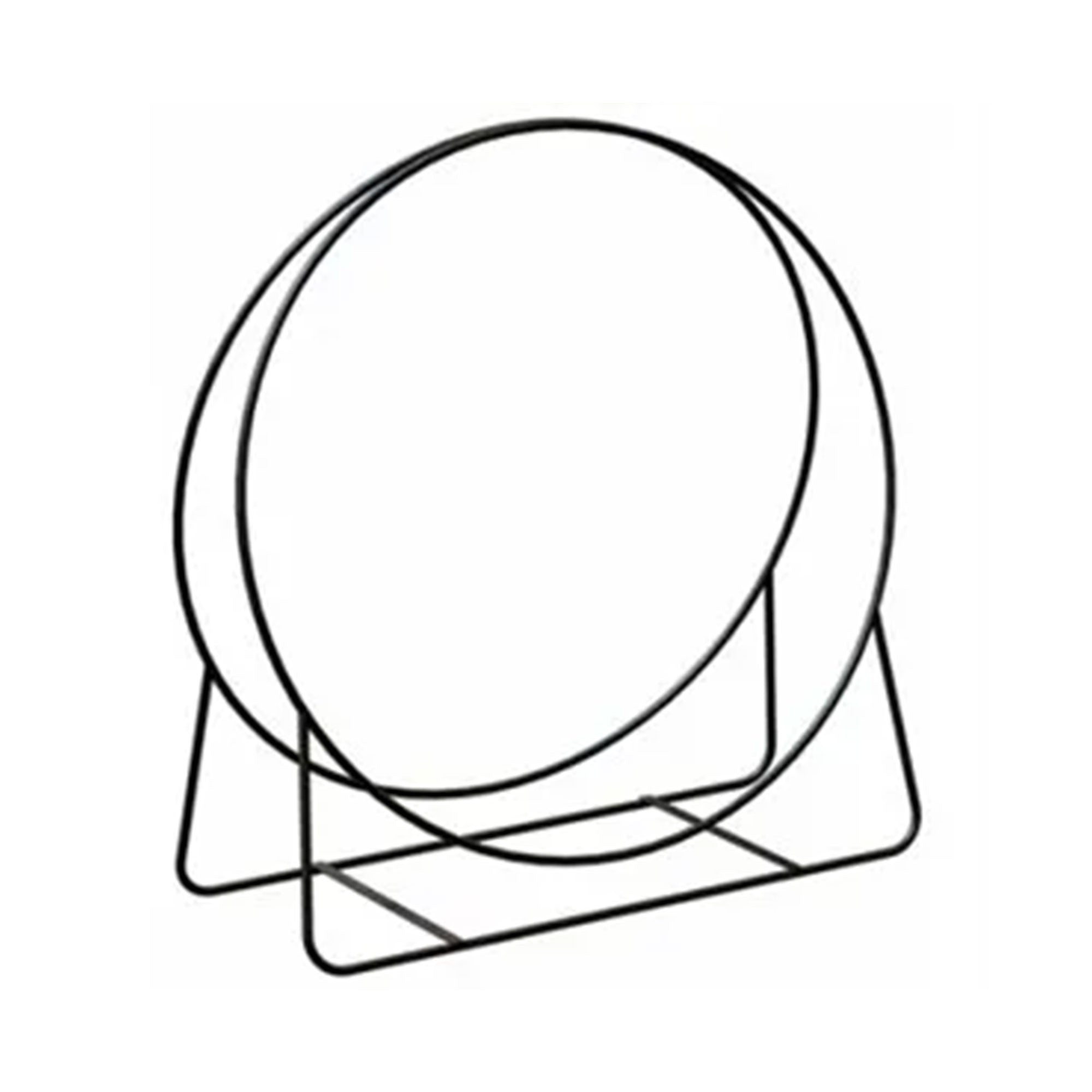 Panacea Open Hearth 20" Tubular Steel Log Hoop for Storing Firewood, Black(Used) - VMInnovations