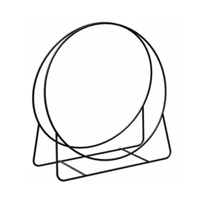 Panacea Open Hearth 20" Tubular Steel Log Hoop for Storing Firewood, Black(Used) - VMInnovations