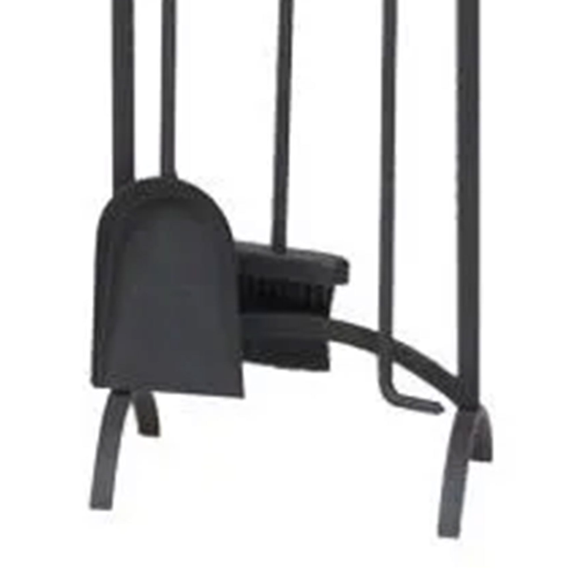 Panacea 4pc Arch Top Fireplace Tool Set with Brush, Shovel, Poker & Stand (Used) - VMInnovations