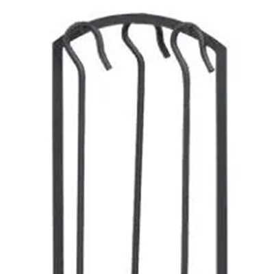 Panacea 4 Piece Arch Top Fireplace Set w/Brush, Shovel, Poker & Stand(Open Box) - VMInnovations