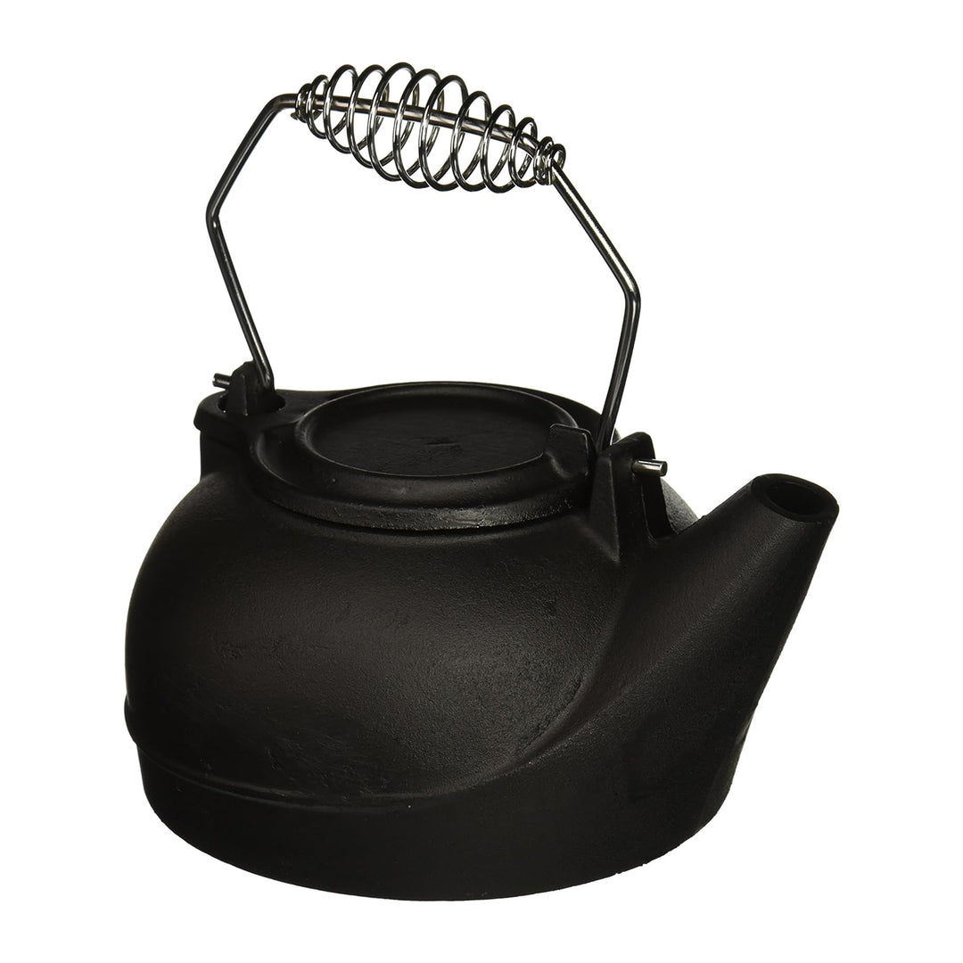 Panacea Fireplace Cast Iron Kettle Humidifier w/ Chrome Handle, Black (Used) - VMInnovations