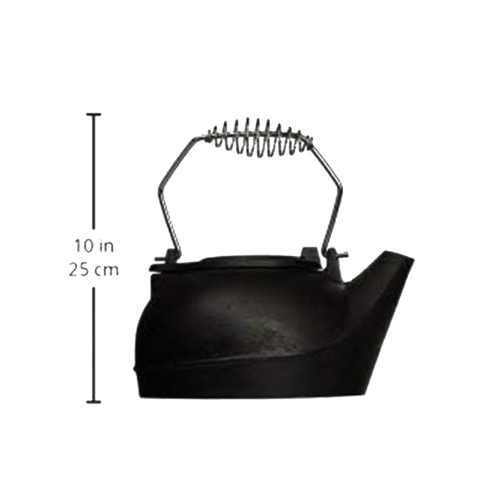 Panacea Fireplace Cast Iron Kettle Humidifier w/ Chrome Handle, Black (Used) - VMInnovations