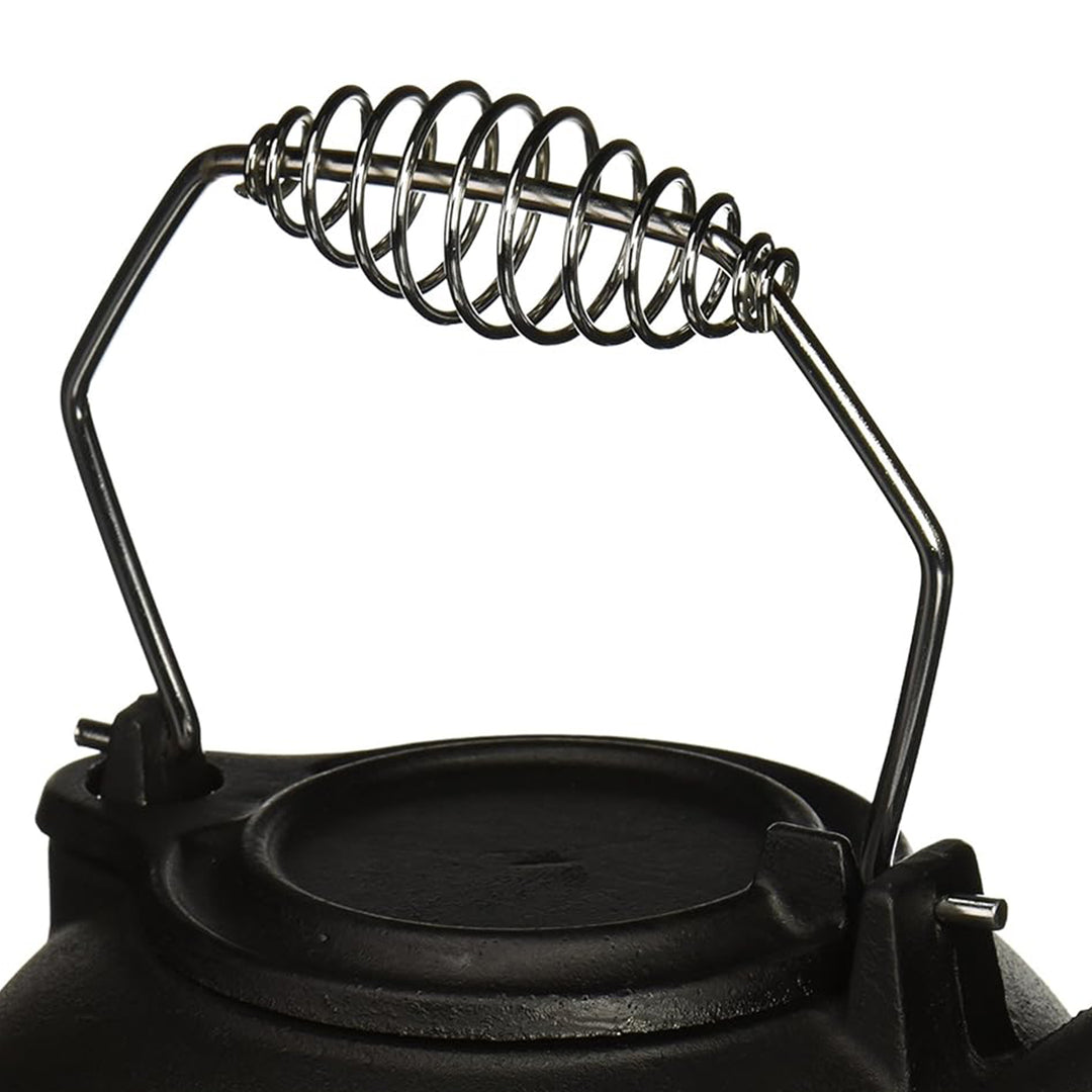 Panacea Fireplace Cast Iron Kettle Humidifier w/ Chrome Handle, Black (Used)