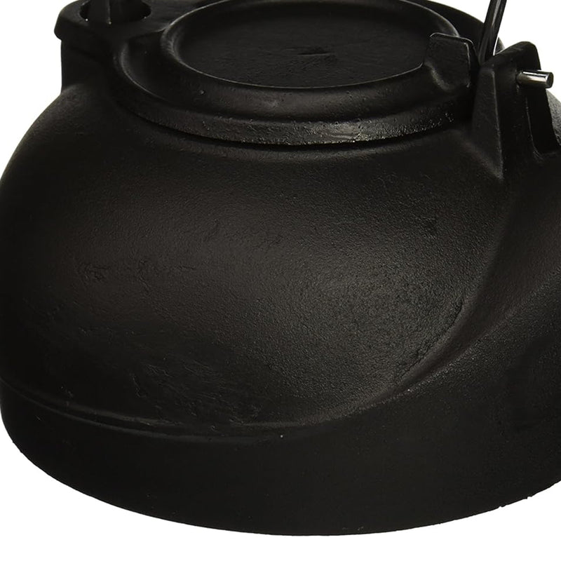 Panacea Fireplace Cast Iron Wood Stove Kettle Humidifier w/ Chrome Handle, Black