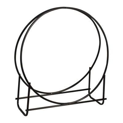 Panacea 40" Thick Tubular Hoop Style Log Rack for Wood Stacking, Black(Open Box) - VMInnovations