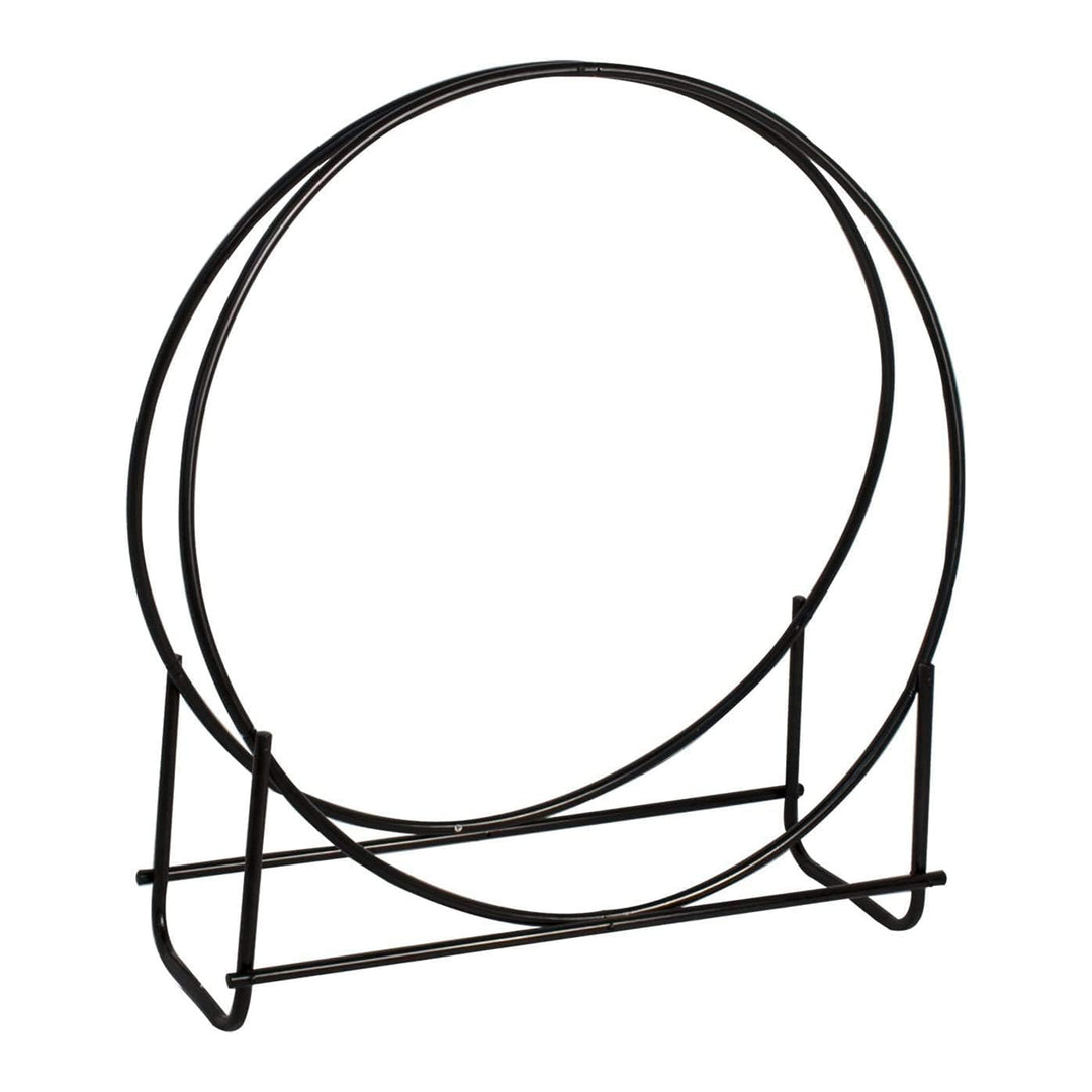 Panacea 40" Thick Tubular Steel Hoop Style Log Rack for Wood, Black (Used)