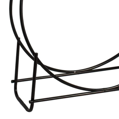 Panacea 40" Thick Tubular Steel Hoop Style Log Rack for Wood, Black (Used)