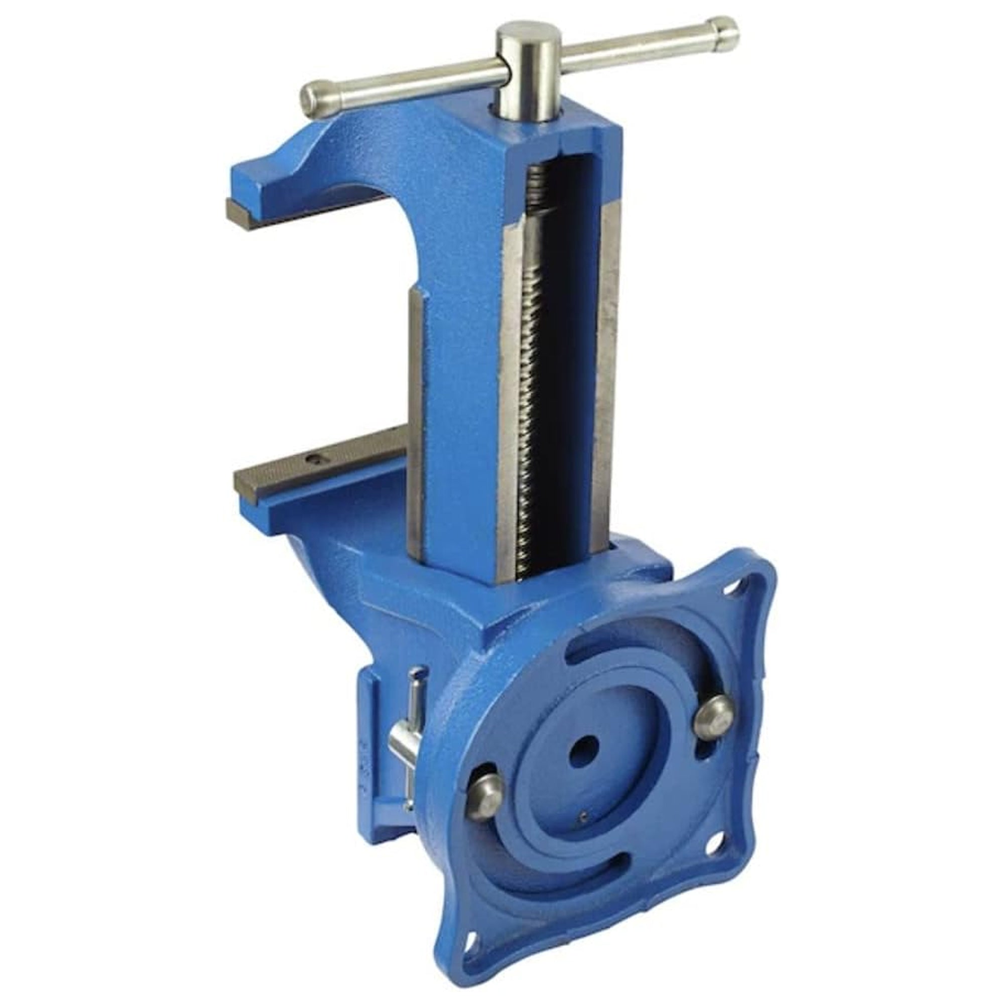 IRWIN 6 Inch Heavy Duty Multi Use Work Bench Vise with Swivel Base & Long Barrel - VMInnovations
