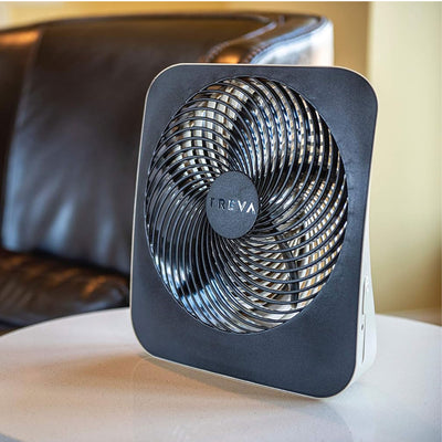 O2Cool 10 Inch 2 Speed Power Battery or Electric Powered Portable Fan, Black - VMInnovations
