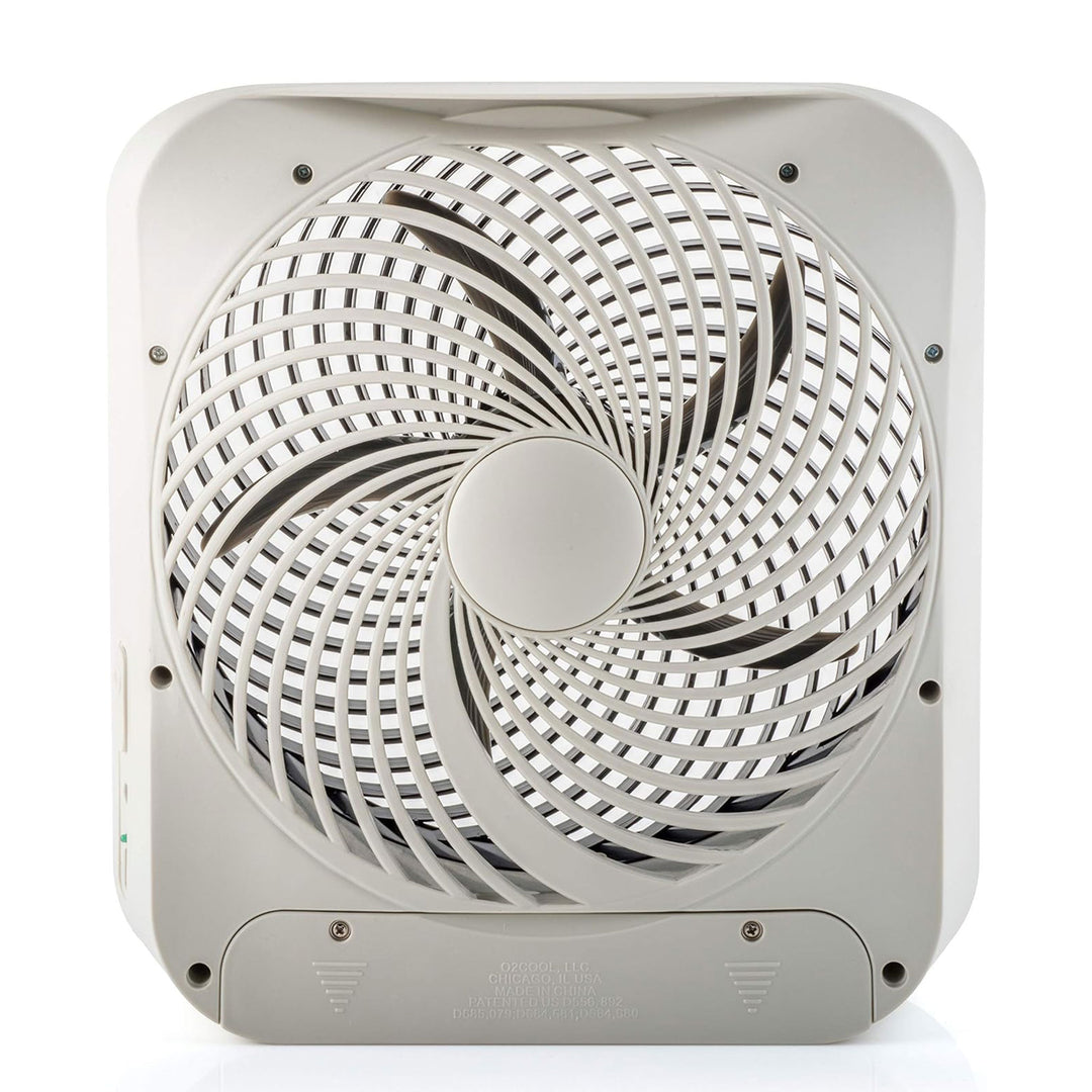 O2Cool 10' 2 Speed Power Battery or Electric Portable Fan, Black (Open Box)