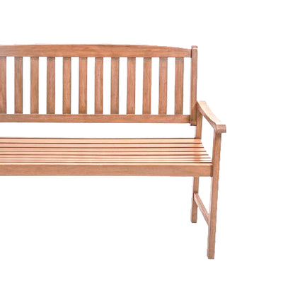 Jack Post 4 Feet Durable Classic Hardwood Bench Sits Up To 2 People for Patio - VMInnovations