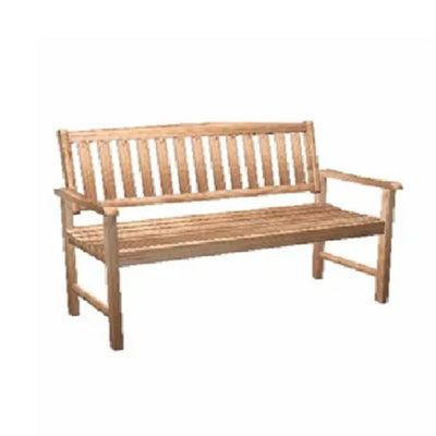 Jack Post 4ft Durable Classic Hardwood Bench Sits Up To 2 People (Open Box)