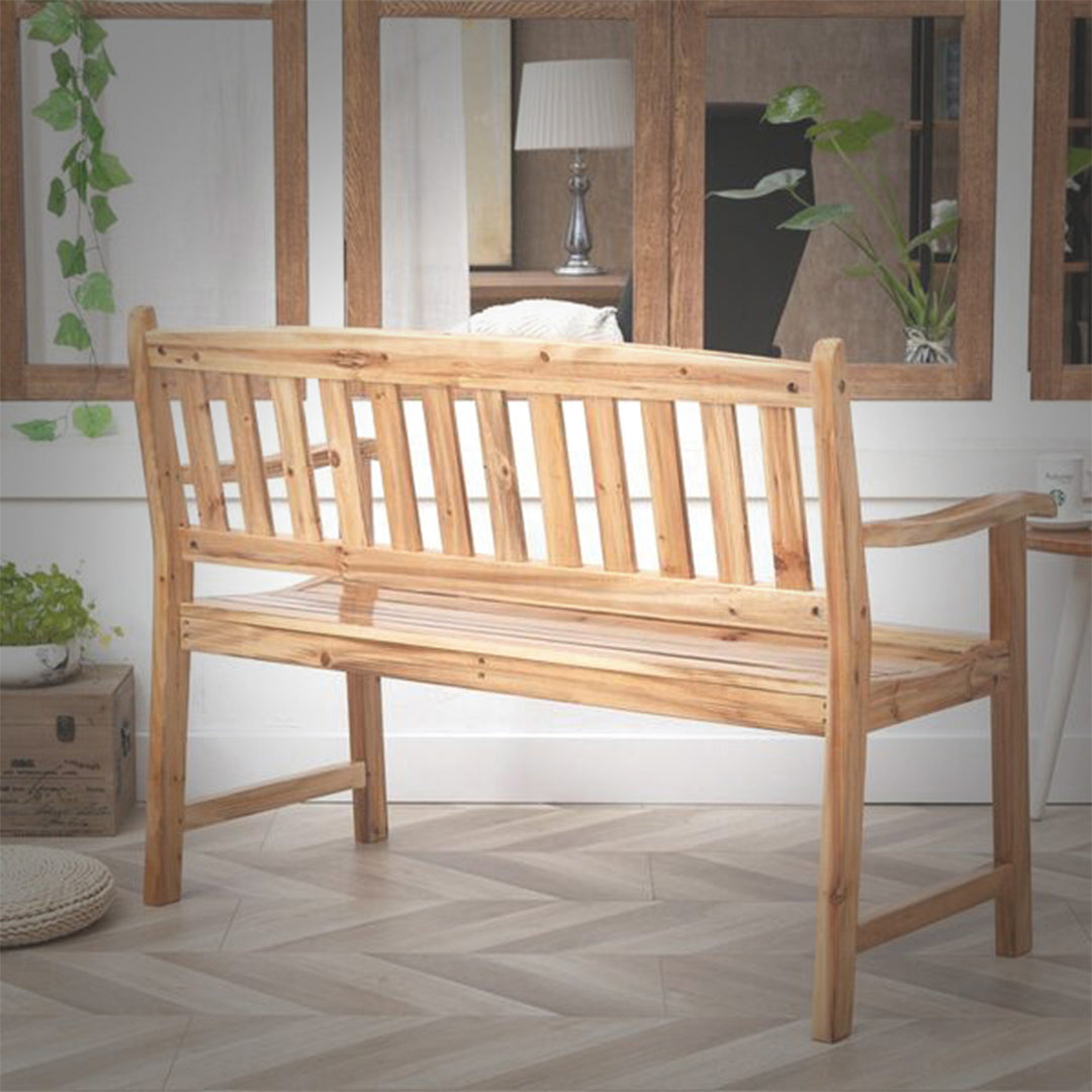 Jack Post 4ft Durable Classic Hardwood Bench Sits Up To 2 People (Open Box) - VMInnovations