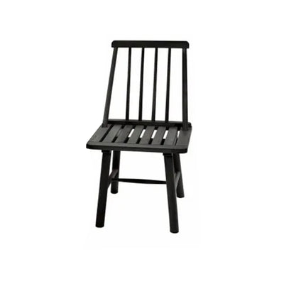 Jack Post Classic Indoor and Outdoor Farmhouse Armless Chair, Black (Open Box)