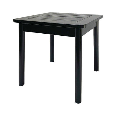 Jack Post Farmhouse Outdoor Hardwood Square Patio Dining Side End Table, (Used)