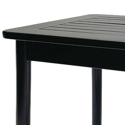 Jack Post Farmhouse Outdoor Hardwood Square Patio Dining Side End Table, (Used)