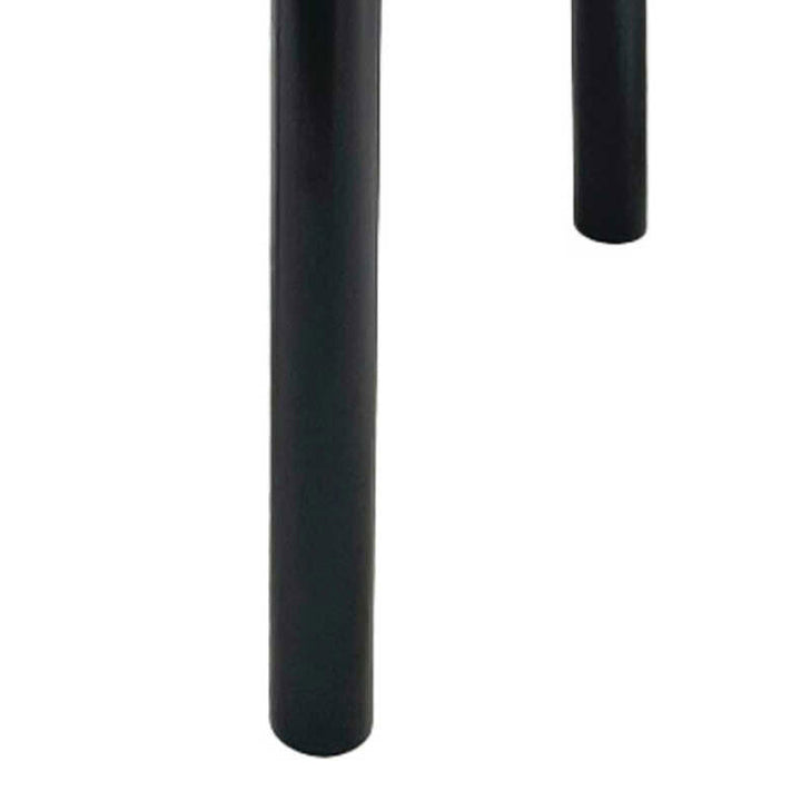 Jack Post Outdoor Hardwood Square Patio Dining Side End Table, Black (Open Box) - VMInnovations