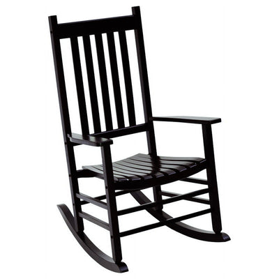 Jack Post Knollwood Mission Style Outdoor Hardwood Rocker Chair, Black (Used) - VMInnovations