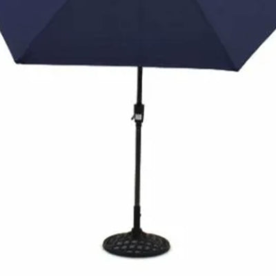 Four Seasons Courtyard Brookfield 9 Foot Outdoor Patio Market Umbrella, Navy - VMInnovations