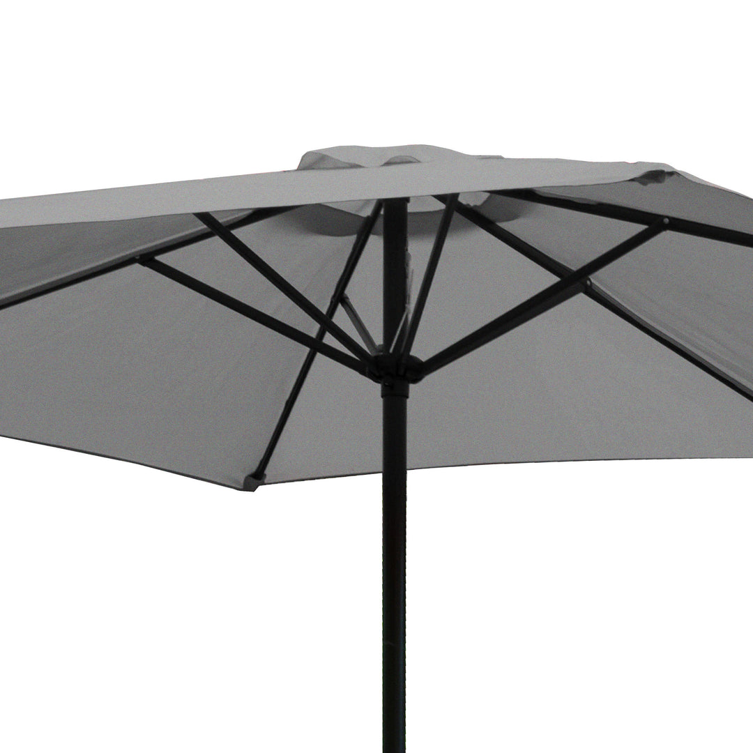 Four Seasons Courtyard 9ft Norwalk Market Umbrella w/Push Button Tilt (Open Box) - VMInnovations