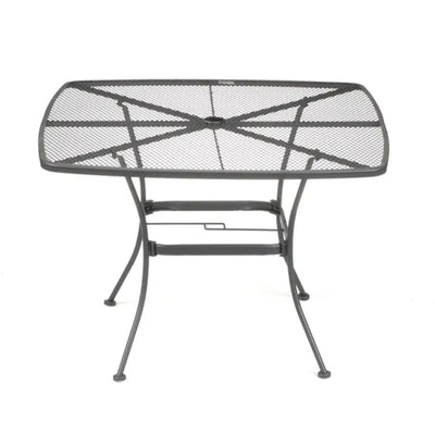 Woodard 42" Steel Mesh Square Bistro Style Patio Dining Table, Black (Used) - VMInnovations
