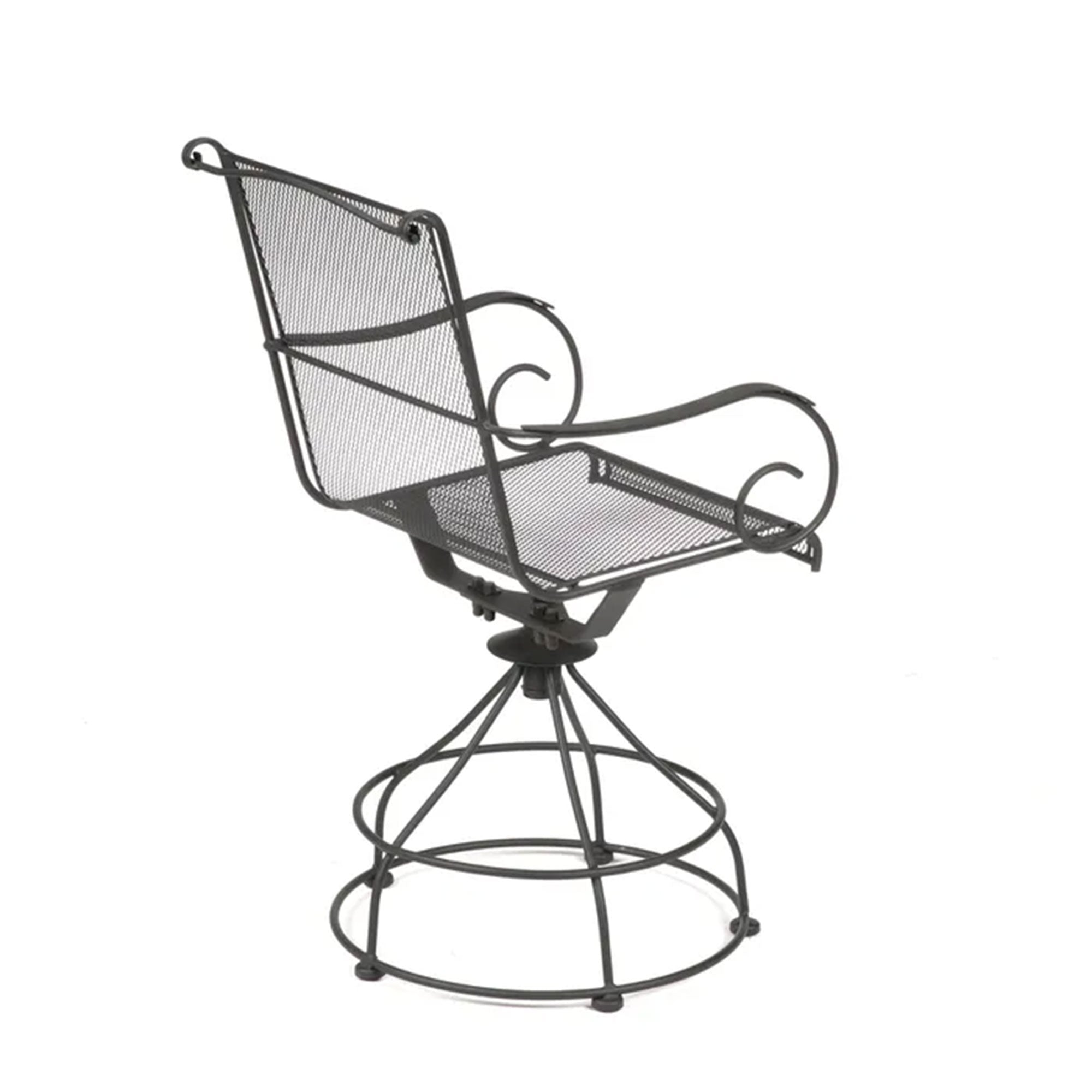 Woodard Uptown 3 Piece Bistro Set with Powder Coated Finish, Black (Used) - VMInnovations