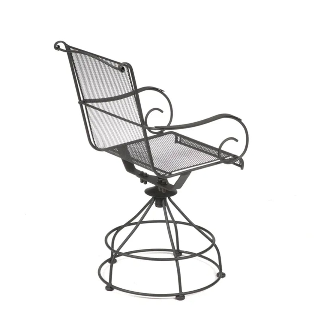 Woodard Uptown 3 Piece Bistro Set with Powder Coated Finish, Black (Used) - VMInnovations