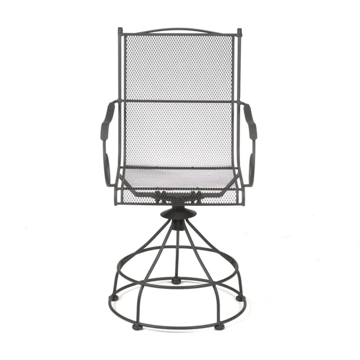 Woodard Uptown 3 Piece Bistro Set with Powder Coated Finish, Black (Used) - VMInnovations