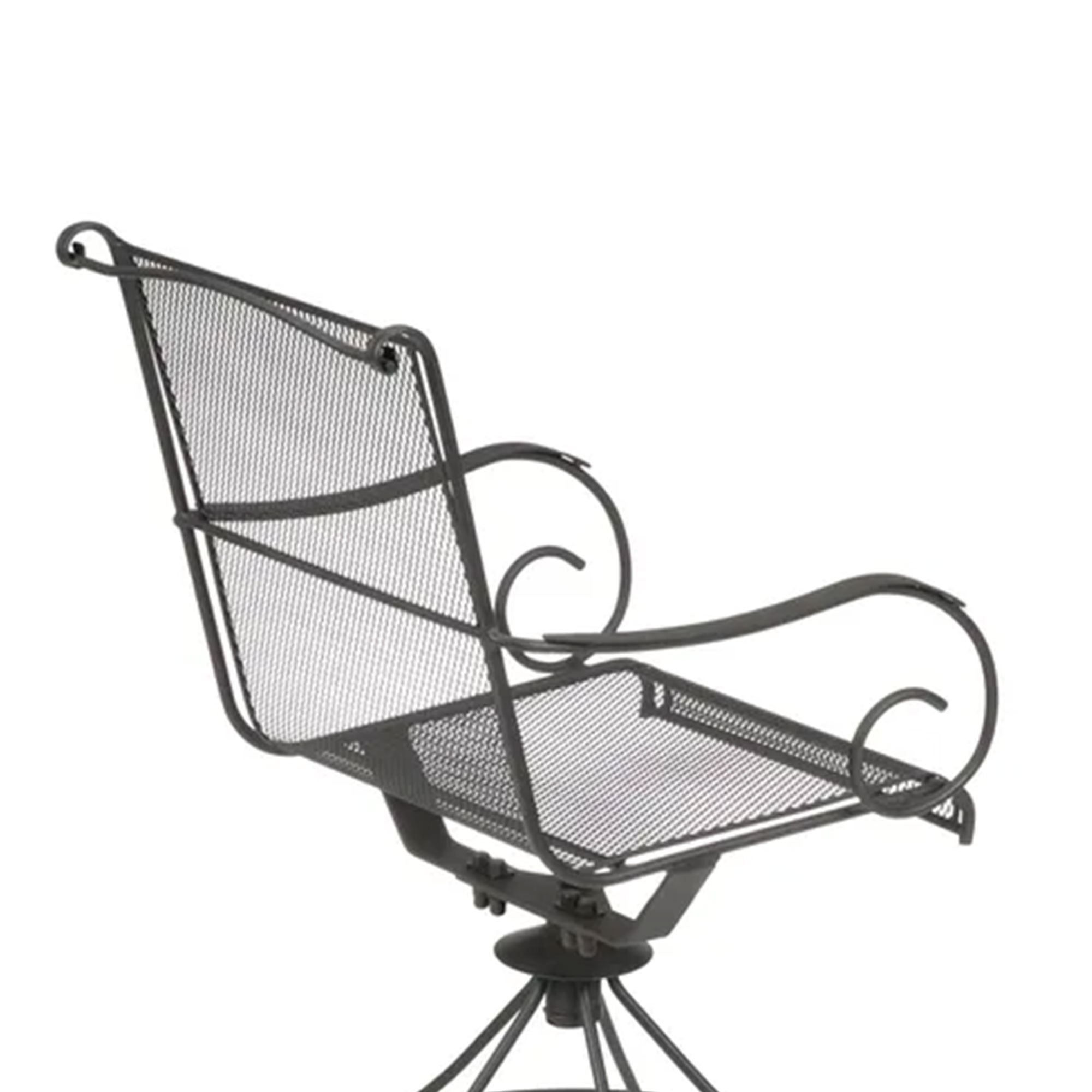 Woodard Uptown 3 Piece Bistro Set with Powder Coated Finish, Black (Used) - VMInnovations