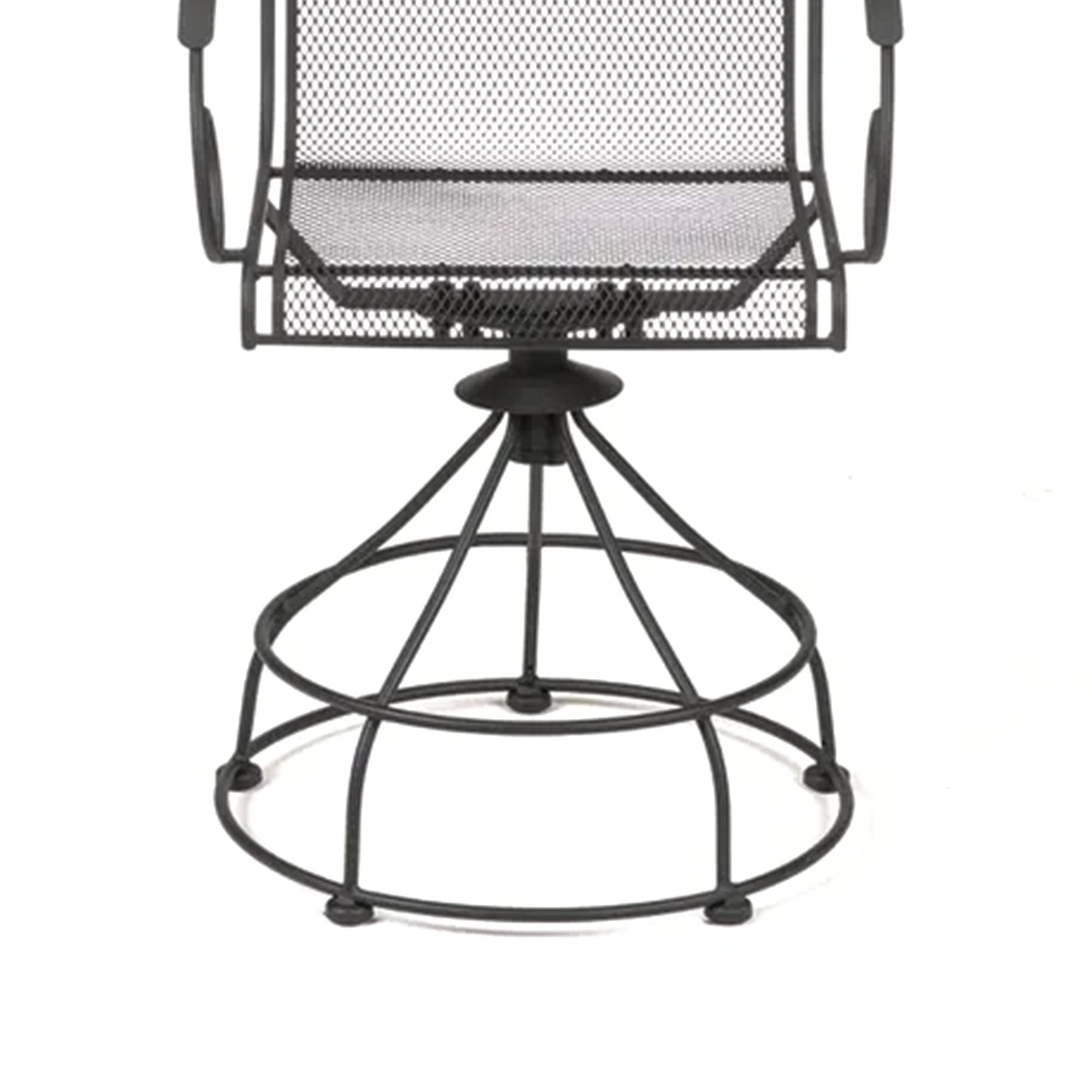 Woodard Uptown 3pc Bistro & Balcony Set w/Powder Coated Finish, Black(For Parts) - VMInnovations