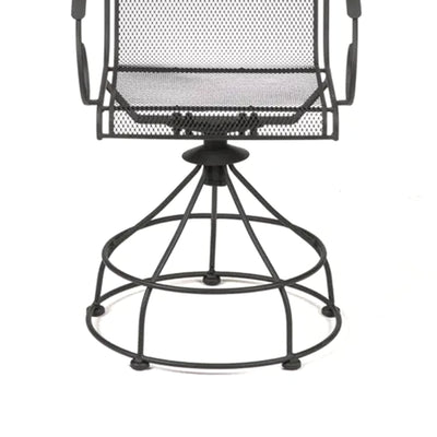 Woodard Uptown 3pc Bistro & Balcony Set w/Powder Coated Finish, Black(For Parts) - VMInnovations