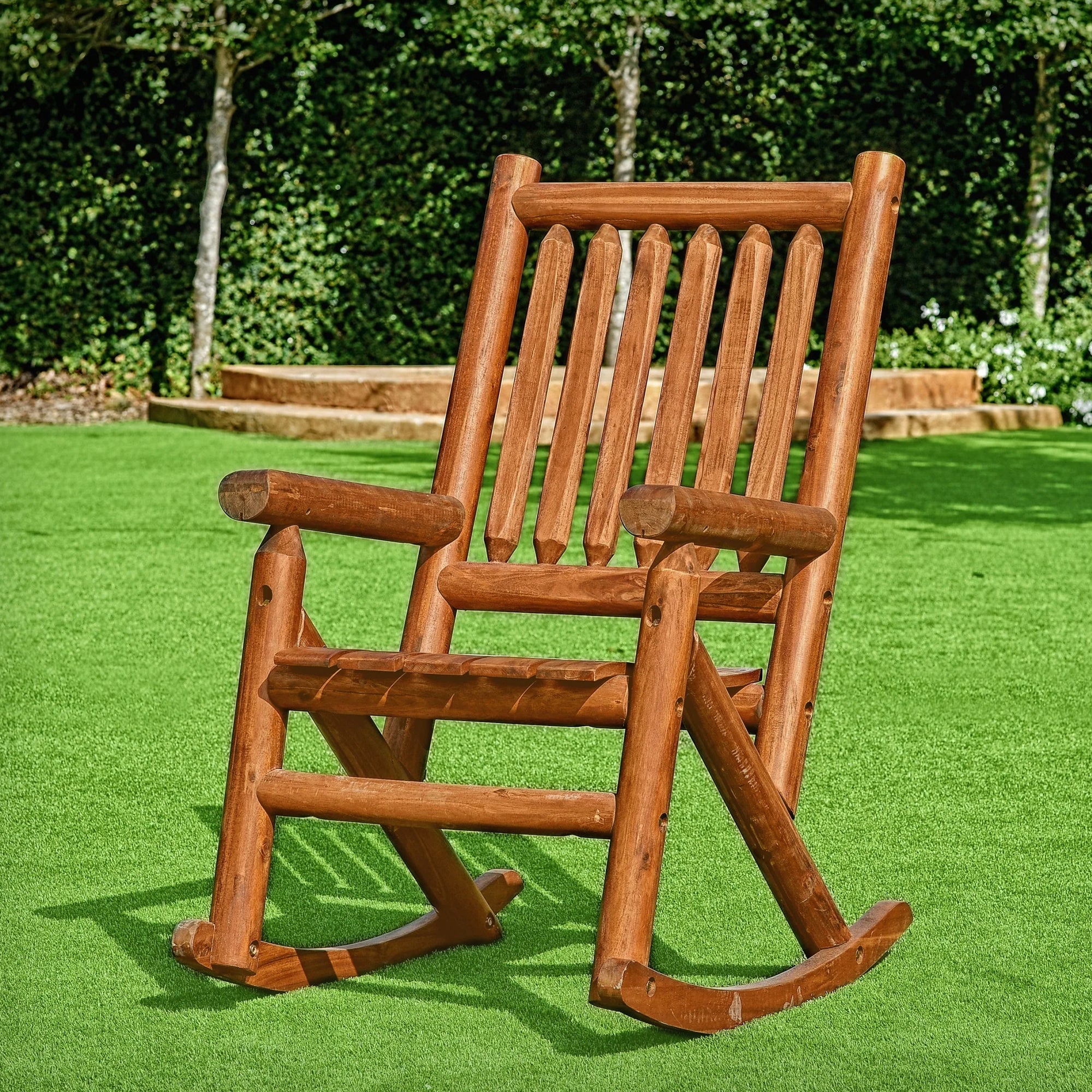 Leigh Country Porch Rocking Chair w/Z Frame Design and Contoured Seating (Used) - VMInnovations