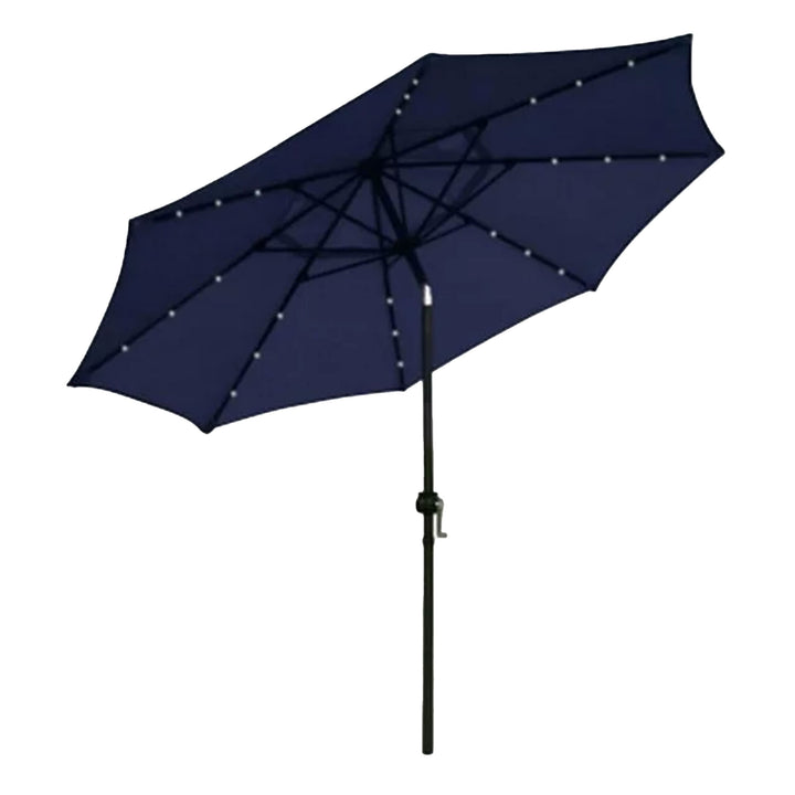 Four Seasons Courtyard 9’ Patio Market LED Umbrella w/Steel Pole (Open Box)