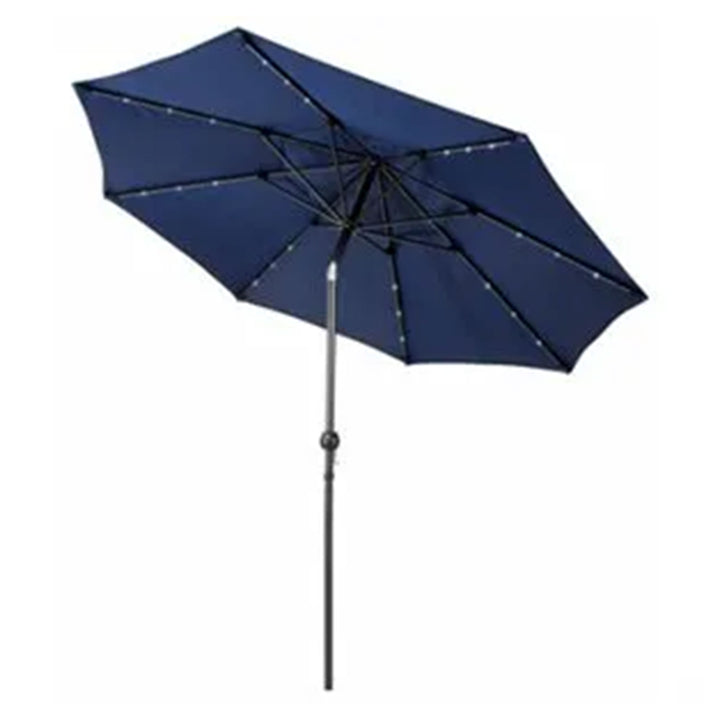 Four Seasons Courtyard 9’ Patio Market LED Umbrella w/Steel Pole (Open Box)