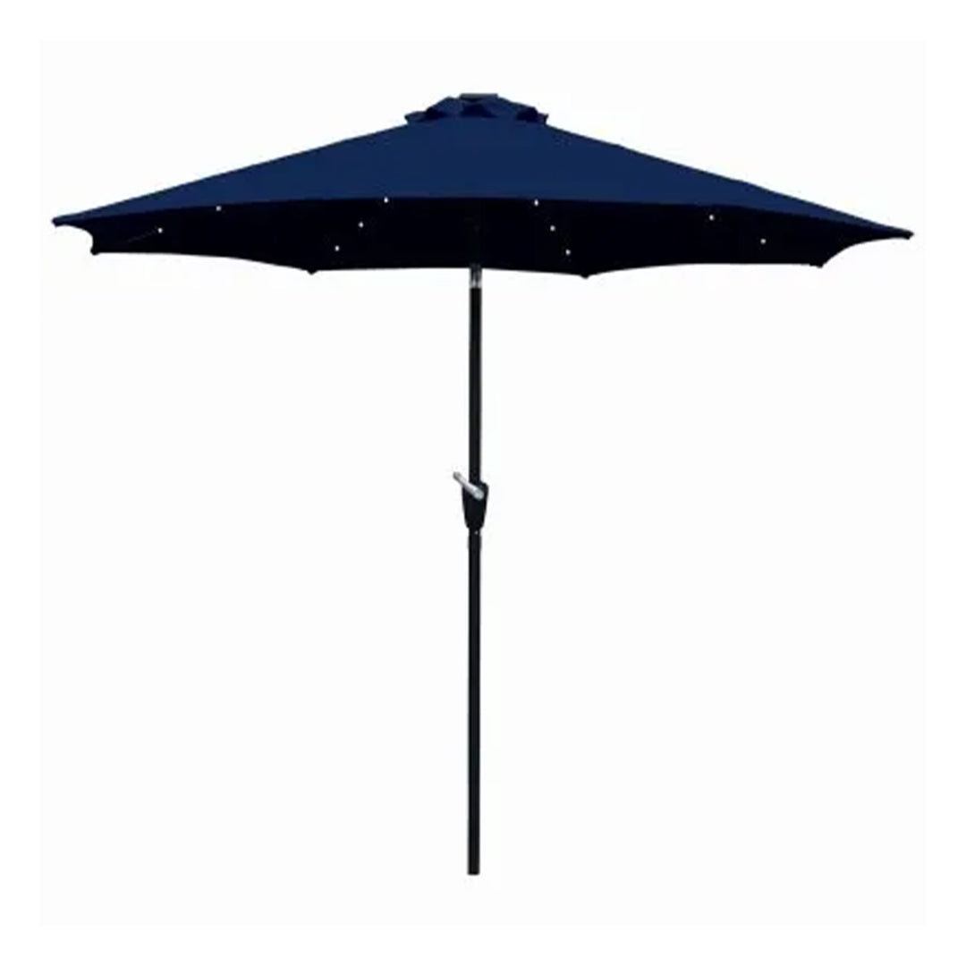 Four Seasons Courtyard 9’ Patio Market LED Umbrella w/Steel Pole (Open Box)