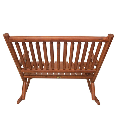 Leigh Country Double Porch Rocking Chair with Curved Seat Slats (Open Box)