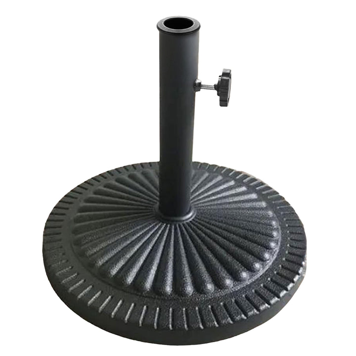 Four Seasons Courtyard 22" Umbrella Base Fits Up To 2" Pole, Black (Open Box)