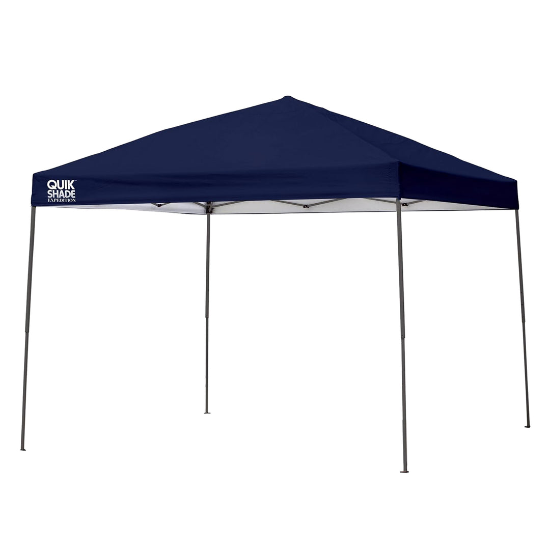 Quik Shade 10x10 Instant Canopy Accommodates Up to 12 People, Blue (Open Box)
