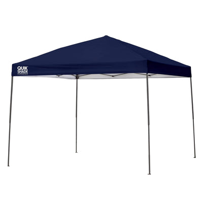 Quik Shade 10ftx10ft Instant Canopy Accommodates Up to 12 People, Blue (Used)