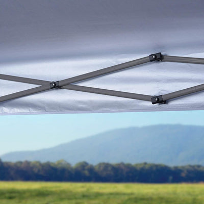 Quik Shade 10 Foot by 10 Foot Instant Canopy Accommodates Up to 12 People, Blue - VMInnovations