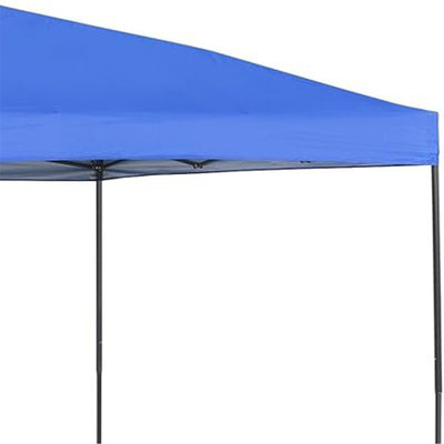 Quik Shade 10 by 10 Foot Shade Tech Single Push Instant Central Hub Canopy, Blue