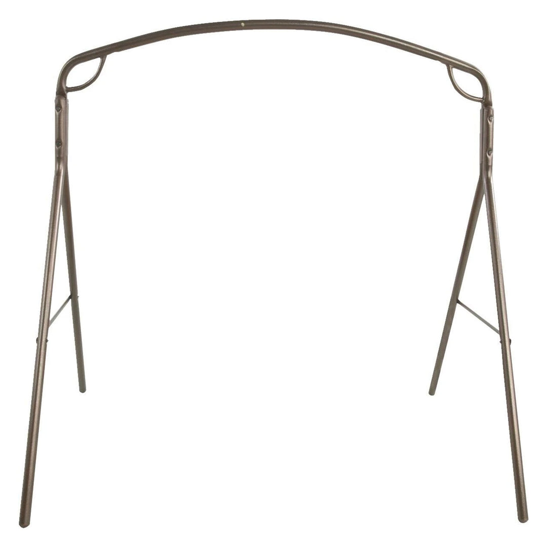 Woodlawn Patio Swing Frame with Steel Tubing and Powder Coated Finish, Bronze