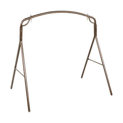 Woodlawn Patio Swing Frame with Steel Tubing and Powder Coated Finish, Bronze - VMInnovations