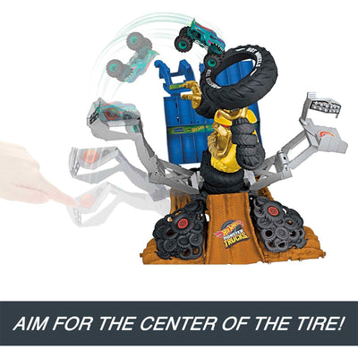 Hot Wheels Monster Trucks Arena Smashers Mega Wrex Versus Crushzilla (Open Box) - VMInnovations