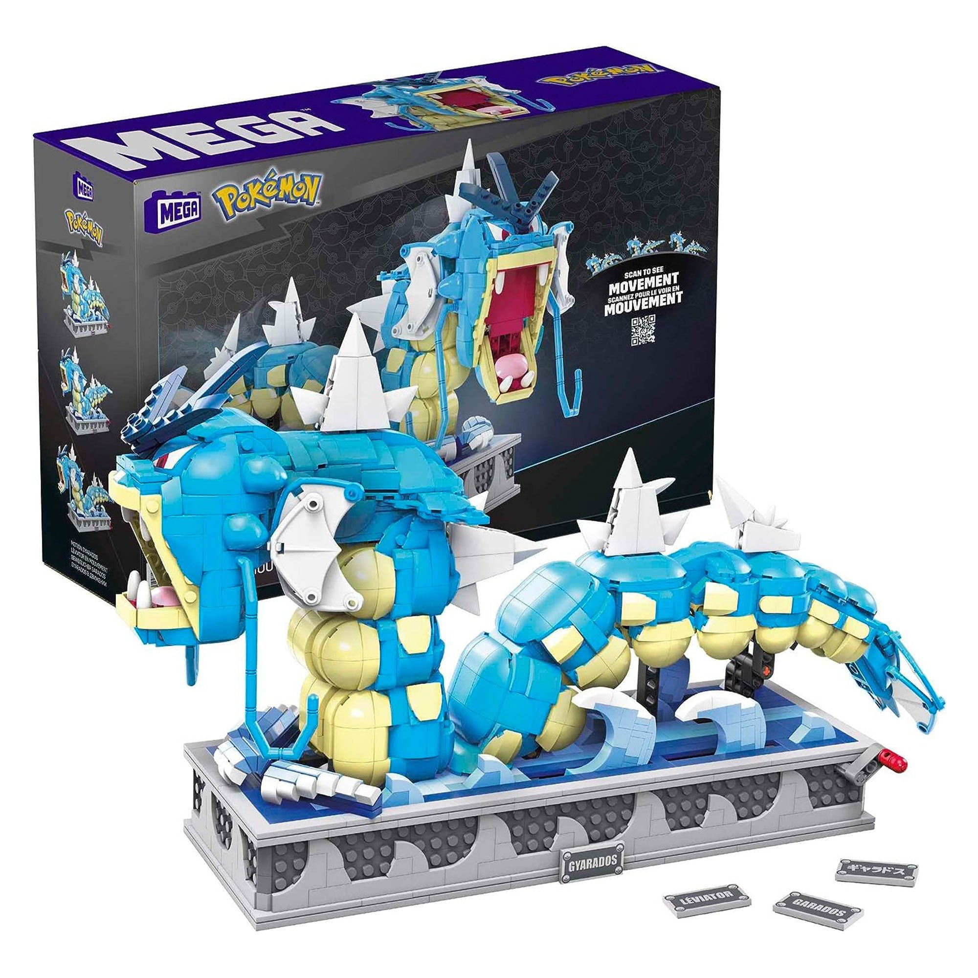 Mattel Pokémon Gyarados Toys w/Turning Hand Motion Activated Crank (Open Box) - VMInnovations